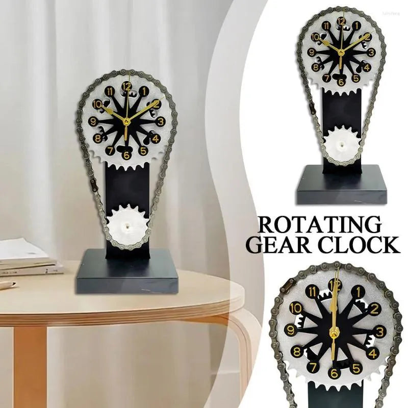 Rotating Gear Clock