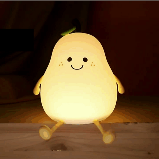 Cute Pear Cartoon Night Light