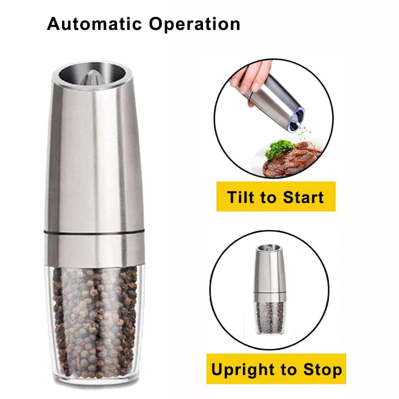 Hot sale - Automatic Electric Gravity Induction Salt and Pepper Grinder -  Ceelic